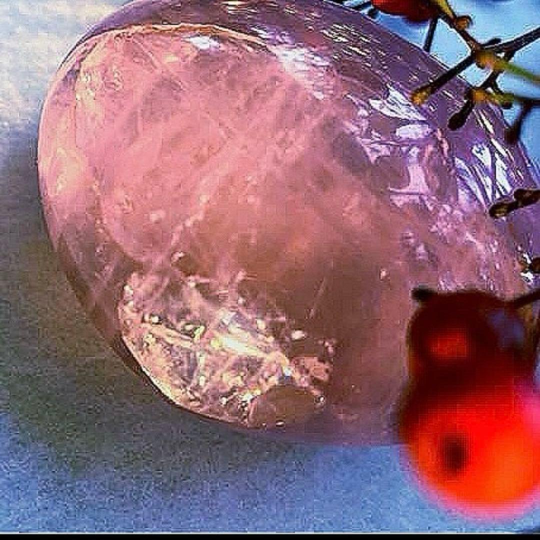 Q-1 【高品質】虹入りローズクォーツ ピンク 165g - メルカリ