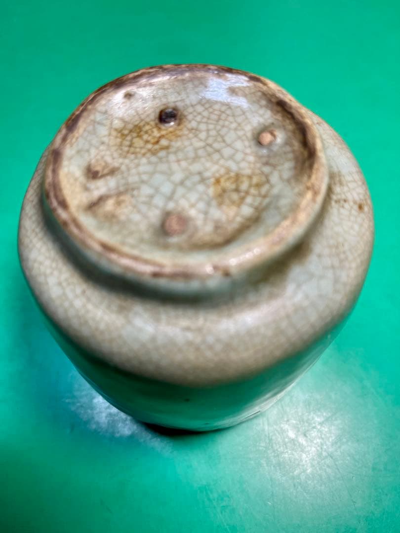 高麗青磁 蓮弁紋筒茶碗1個【茶道具】