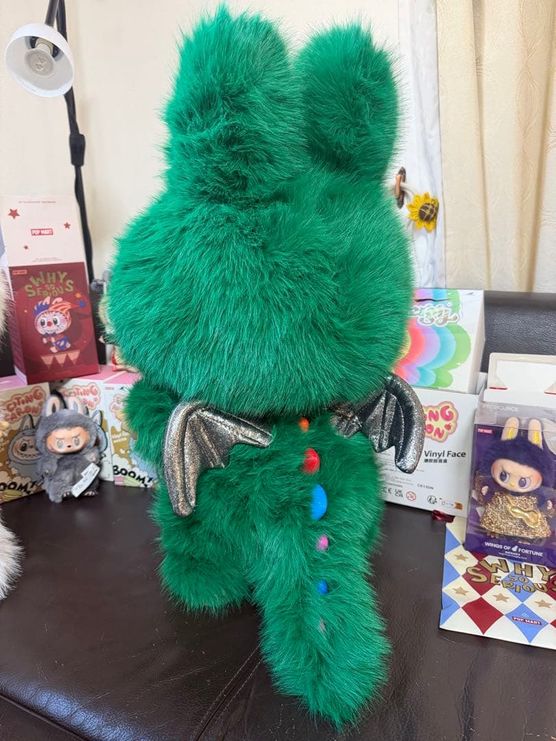 超特大60cmジモモ フォレストエンジェル カラフルテール 特注羽付モデル