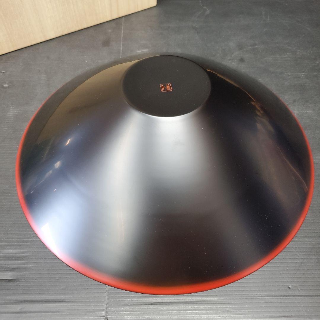 希少 輪島屋 善仁 曙塗呂色仕上 円粋鉢 最高級 輪島塗 未使用