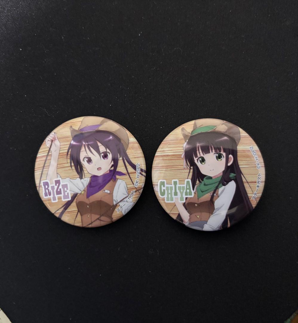 ご注文はうさぎですか？リゼ 千夜 缶バッジ2個セット - メルカリ