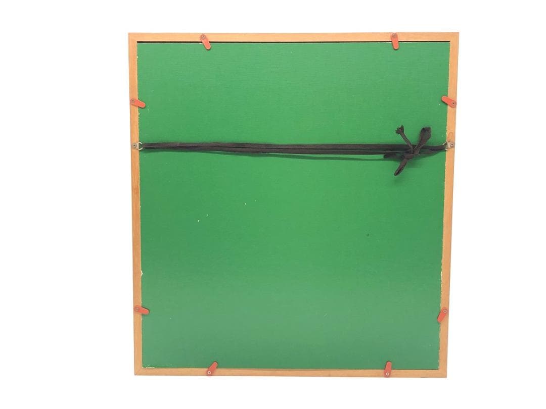 棟方志功 肉筆色紙画 】画題「旧燈台」巴里爾第百六十七号