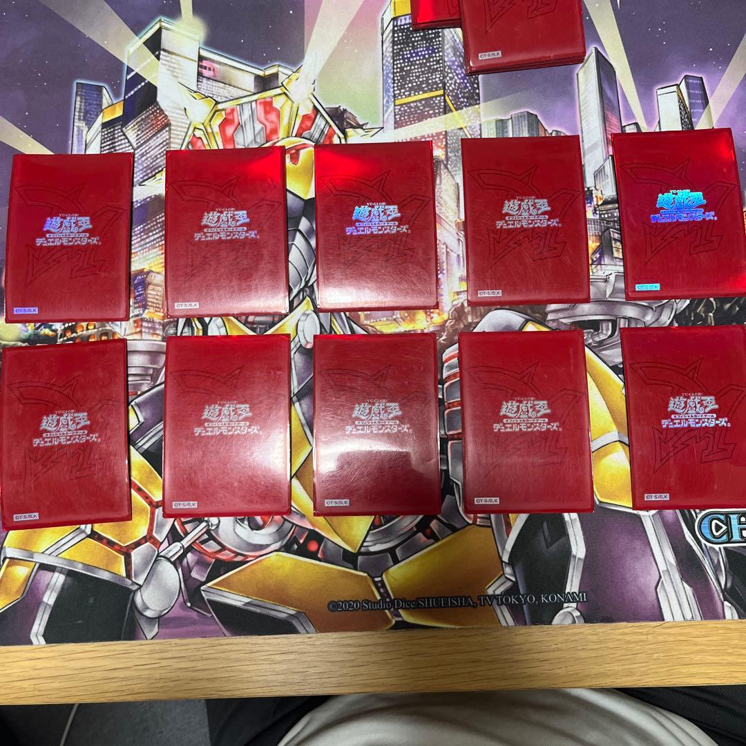 遊戯王　スリーブ　初期　旧オシリスレッド　70枚セット