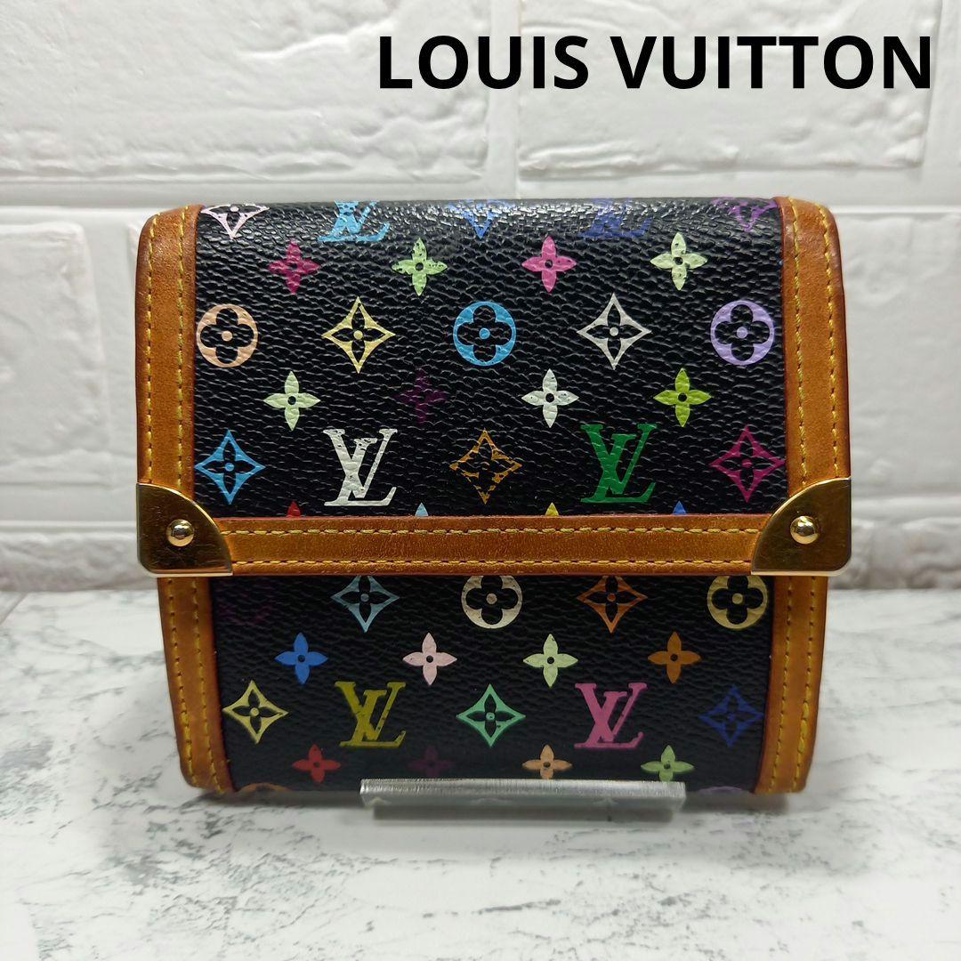 ルイヴィトン モノグラム マルチカラー 二つ折り財布 M92984