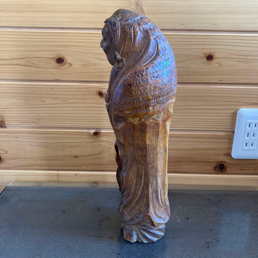 達磨竹彫刻（H3）【kurokunn】