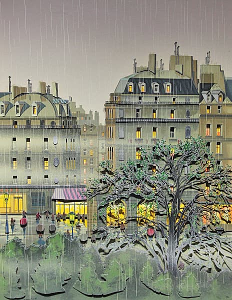 ヒロヤマガタ【レインドロップス】希少 3D シルクスクリーン - メルカリ