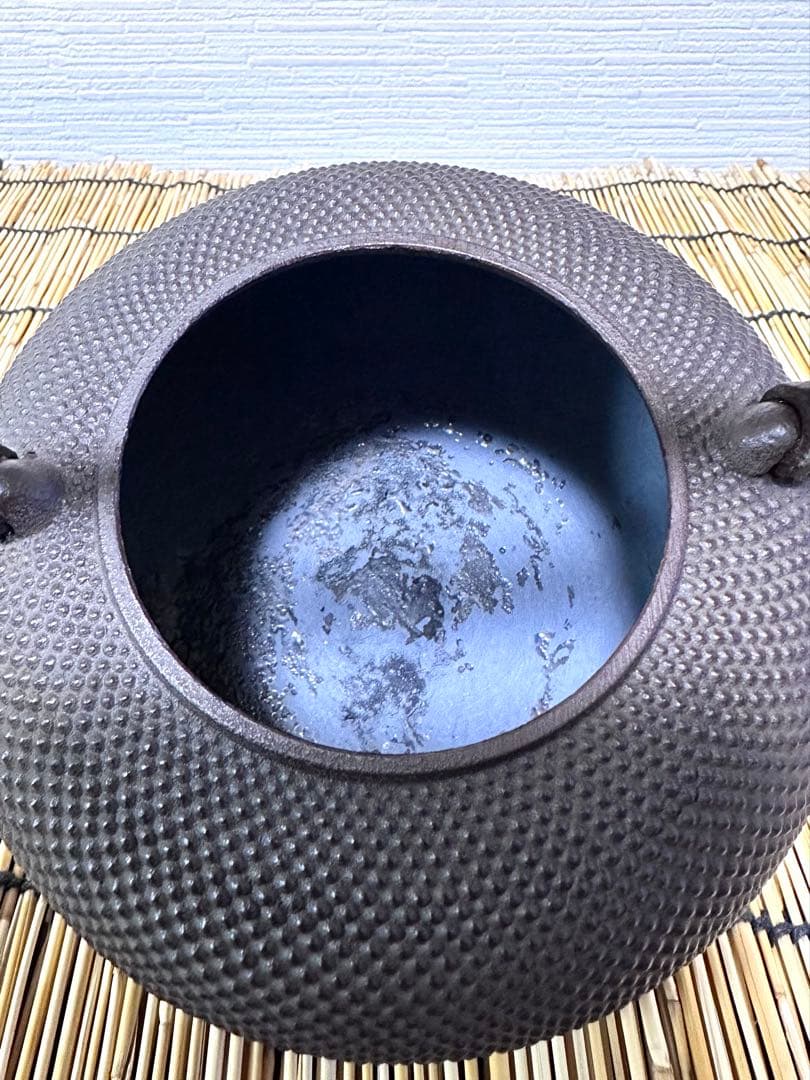 未使用品　南部釜師匠　庄司 光洞(啓吉)造　１５型アラレ　movers様　売約済