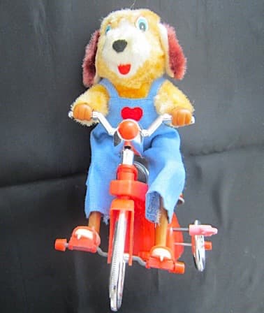 雑貨1063／アルプス Cycling Pup ワンちゃん三輪車 ぜんまい式