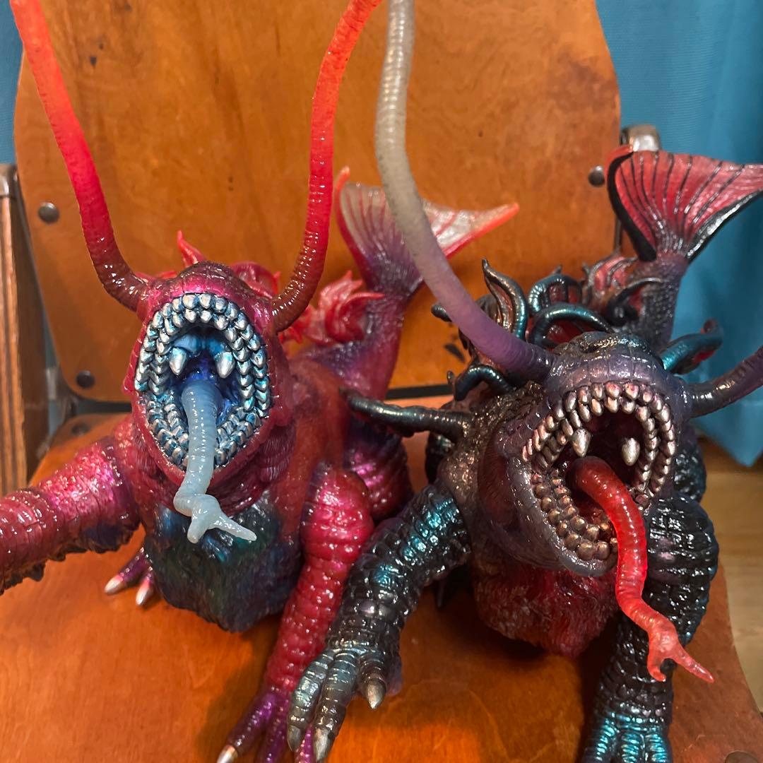 怪獣ギョー ソフビ フィギュア2体セット楳図かずおアートストーム訳あり