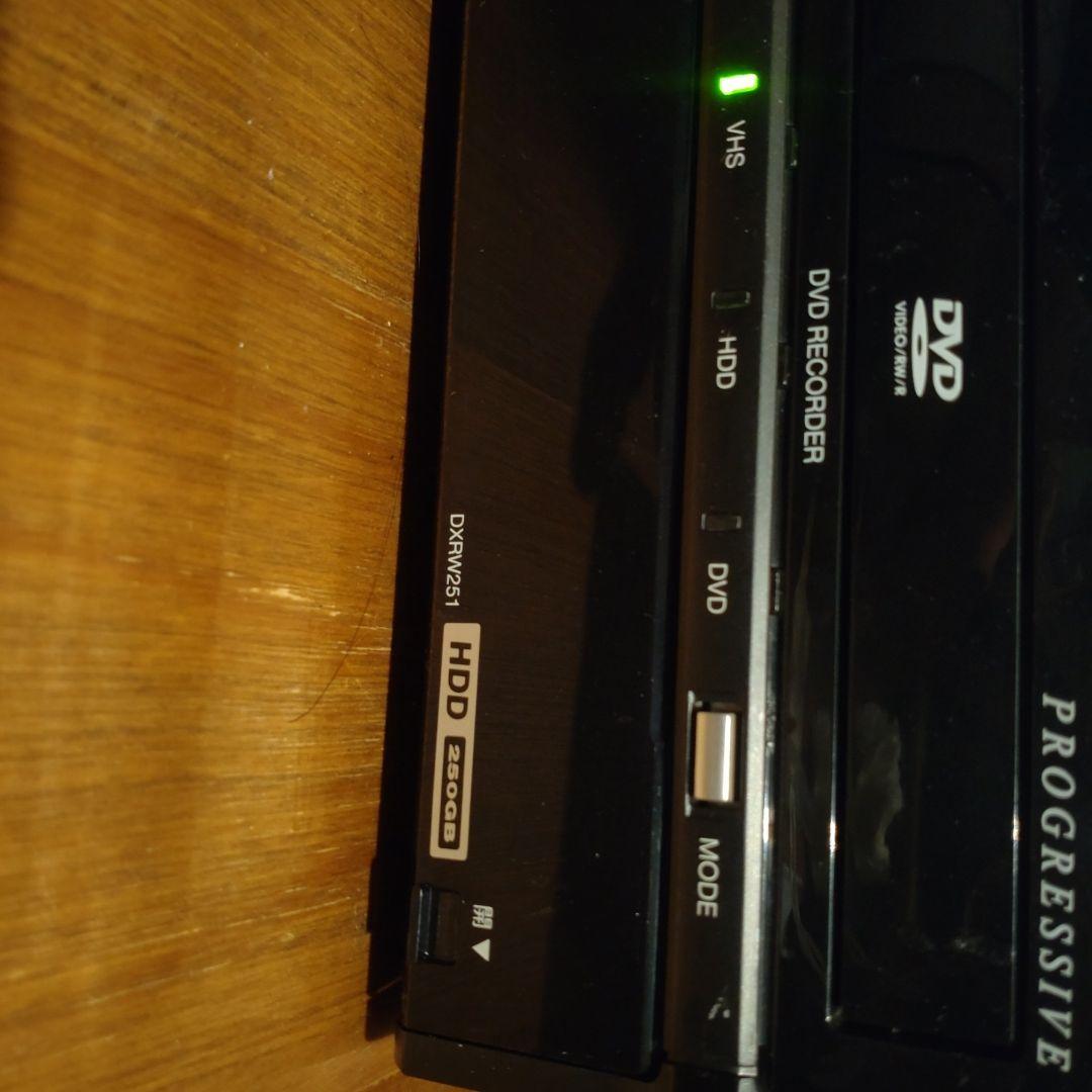 DXアンテナ HDD内蔵 DVD・VHSレコーダー　　DXRW251