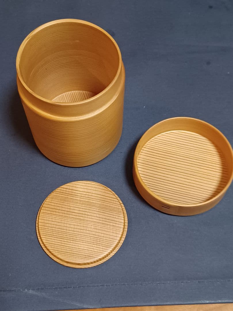 柴田慶信商店 お曲げわっぱ 茶筒