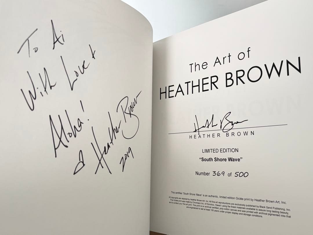 サイン入り】The Art of Heather Brown Book 限定版 公式 ヘザー