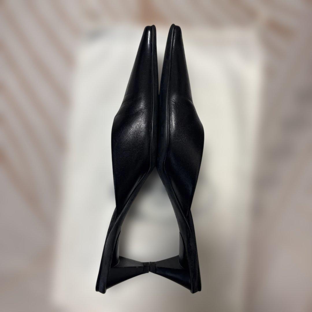 PRADA ブラックレザー ミュール 5cm