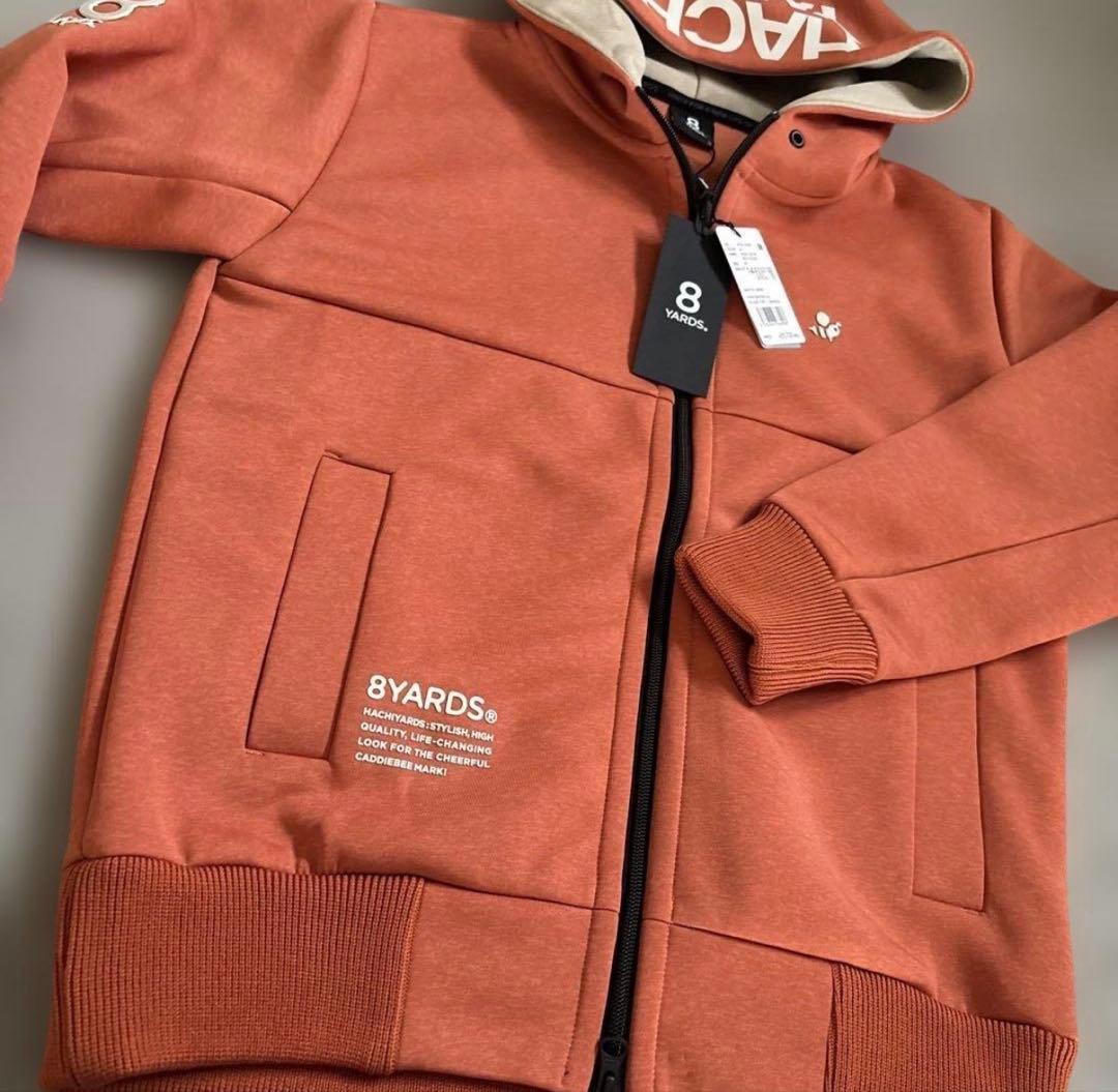 【タグ付】8YARDS ♪MOKU BIG HOODIE Mサイズ オレンジ