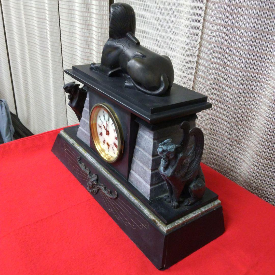 【本日限定特価！エジプト様式/マンテルクロック ジャンク品】