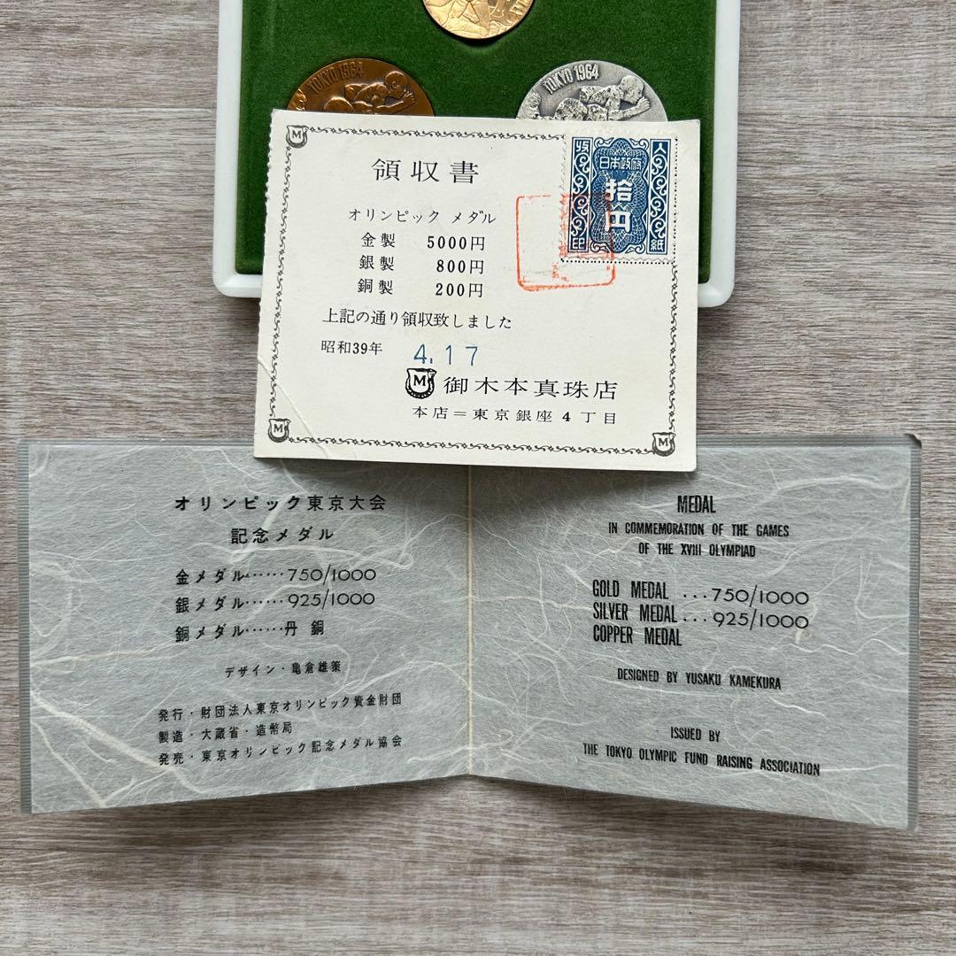 東京オリンピック】記念メダル 金 銀 銅 3枚セット