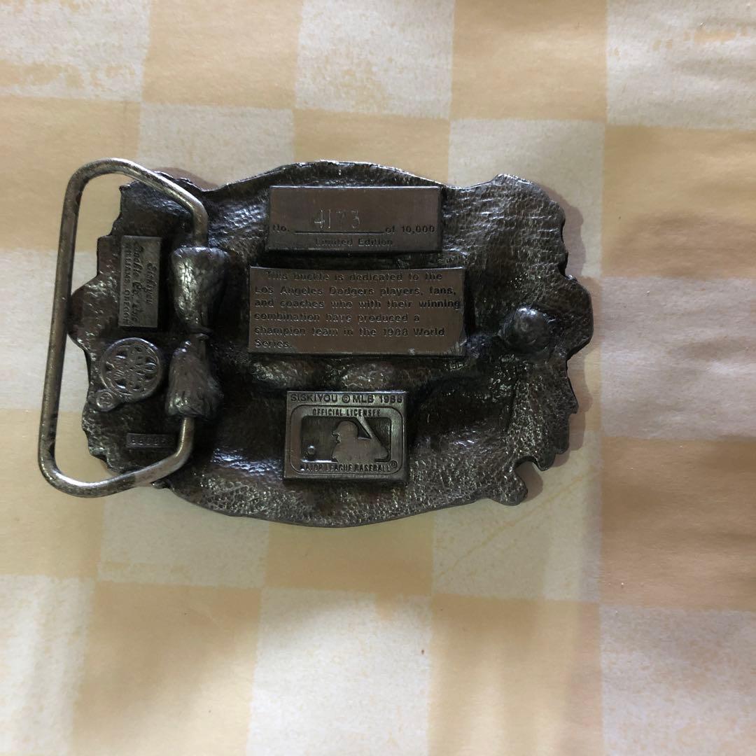 ドジャース1988年 ワールドチャンピオンシリアルナンバー入ベルトバックル