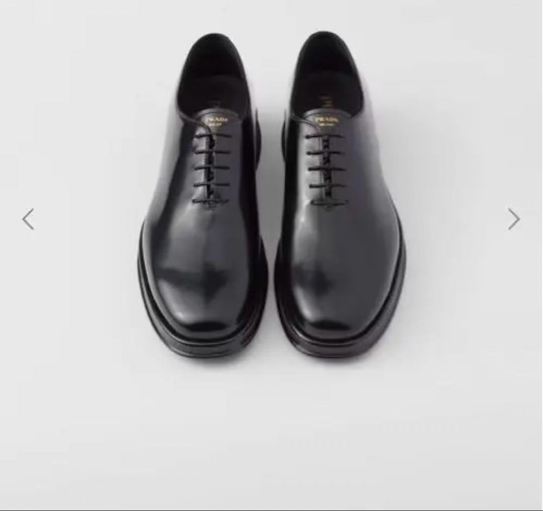 プラダ　ブラッシュドレザー　レースアップシューズ　サイズ6