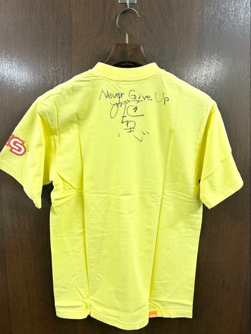 桜庭和志☆髙田道場 SAKU Tシャツ イエロー 本人サイン入り