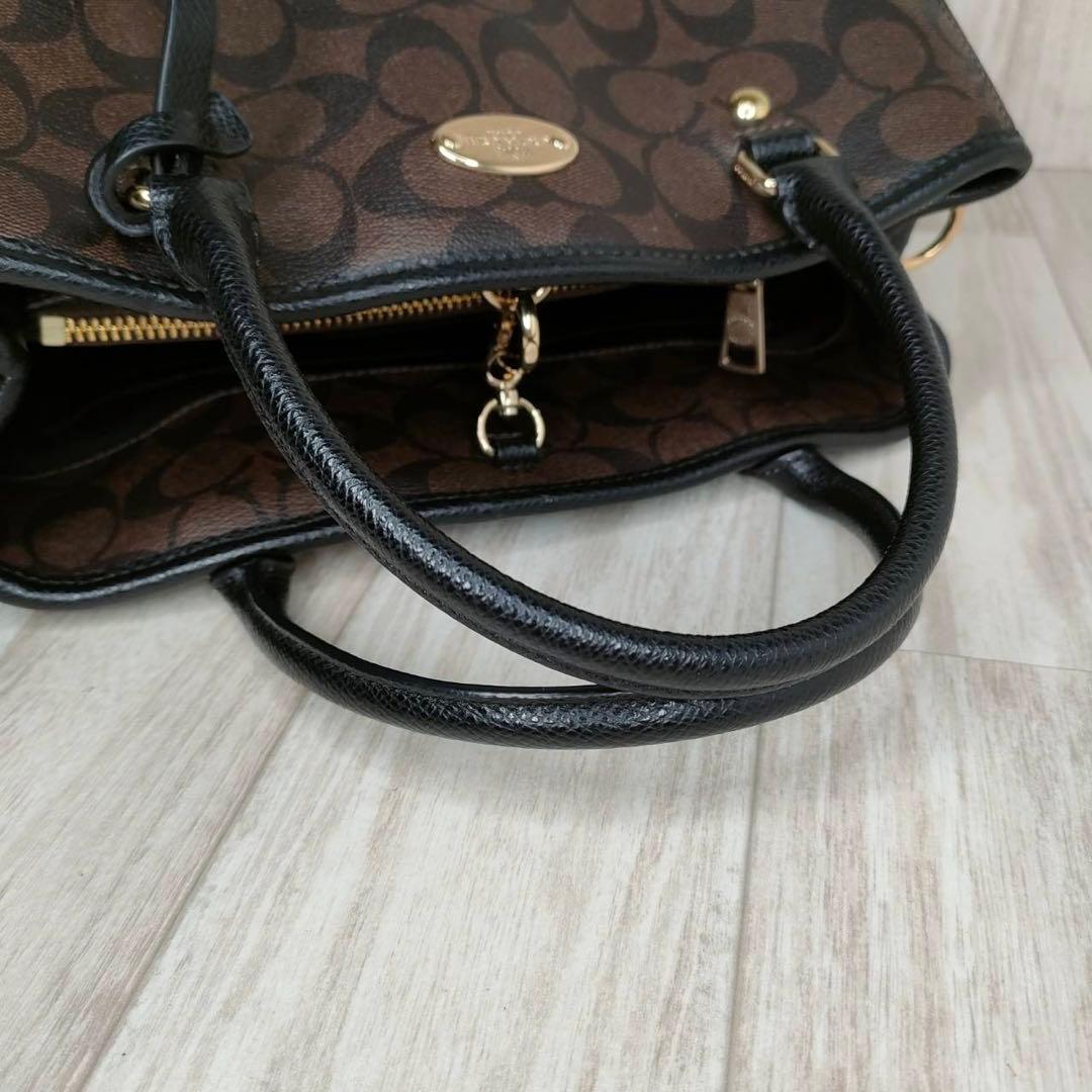 55 COACH コーチ　シグネチャー　2WAY ハンドバッグ　ショルダーバッグ
