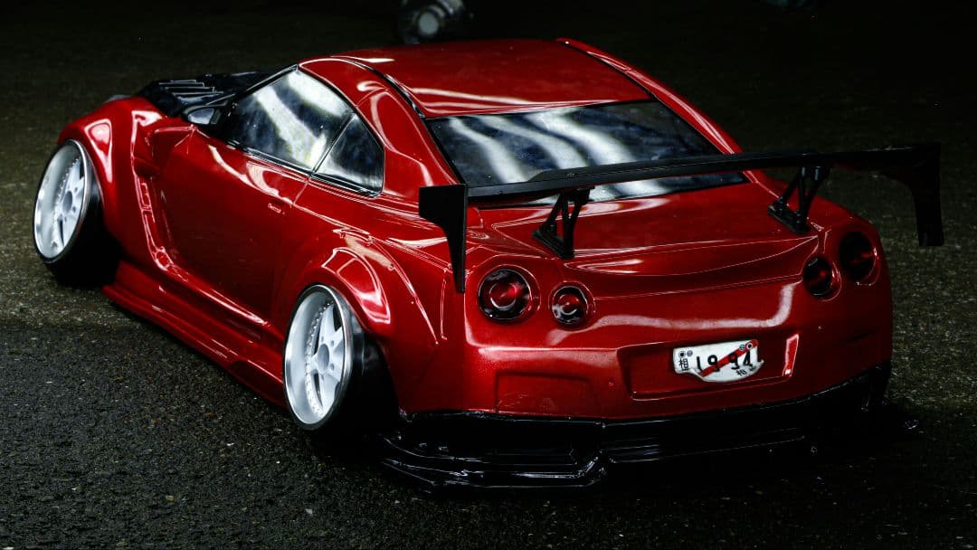 パンドラRC 日産 GT-R R35 BNsports BLS 塗装済みボディ
