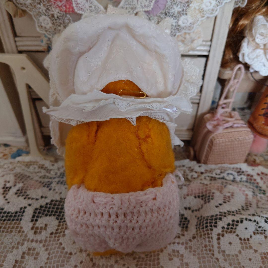 アンティークベア、お鼻なし、DDRちゃん、お洋服付き、左の黄色い子｜2026