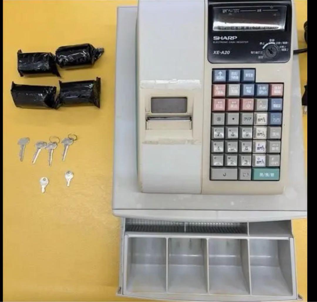 SHARP XE-A20 レジスター 本体レジロール付き - メルカリ