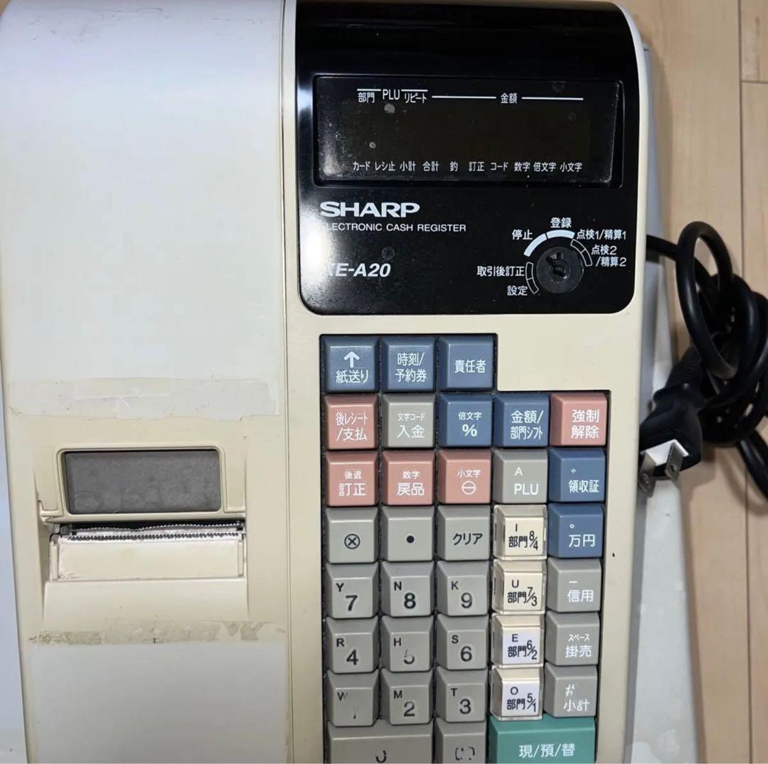 SHARP XE-A20 レジスター 本体レジロール付き - メルカリ