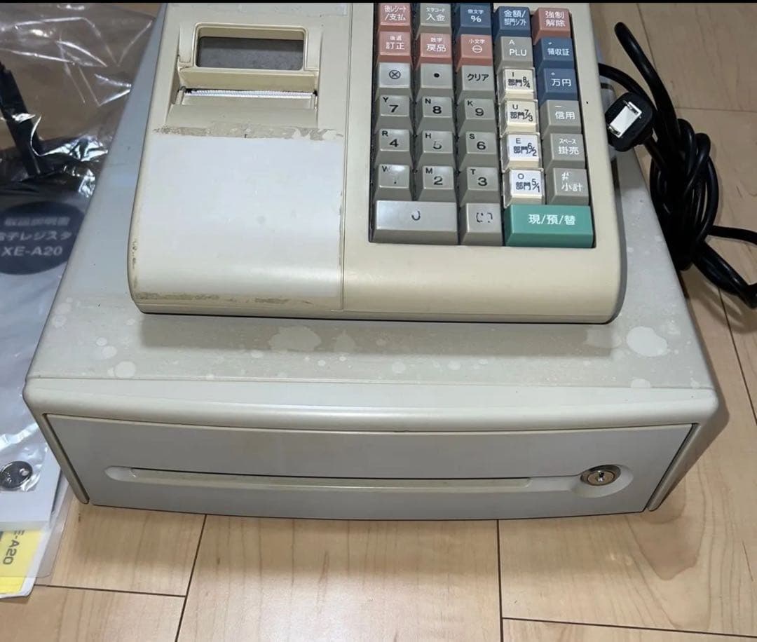 SHARP XE-A20 レジスター 本体レジロール付き - メルカリ