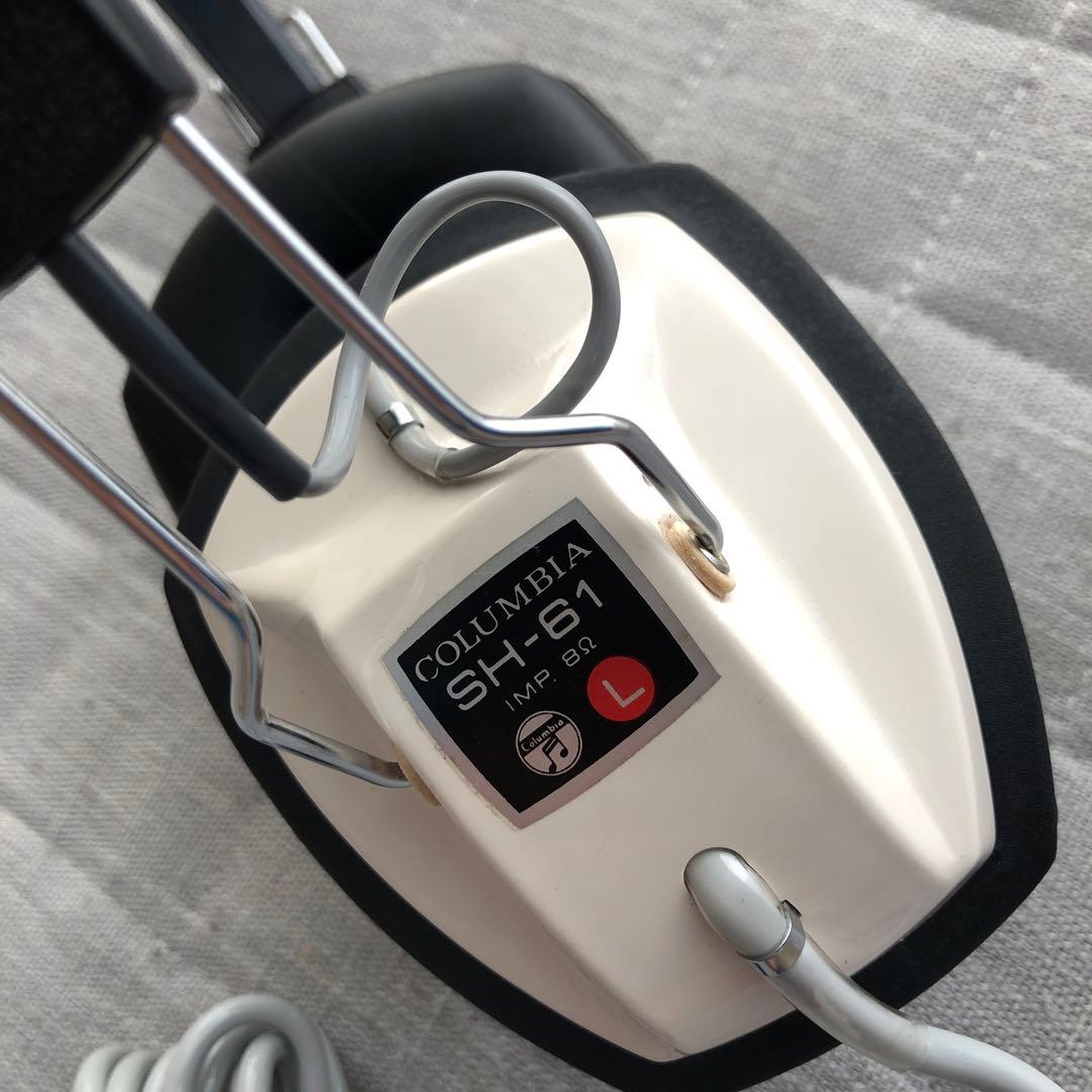 希少◇動作OK日本コロンビアステレオヘッドフォンSH-61 昭和レトロ