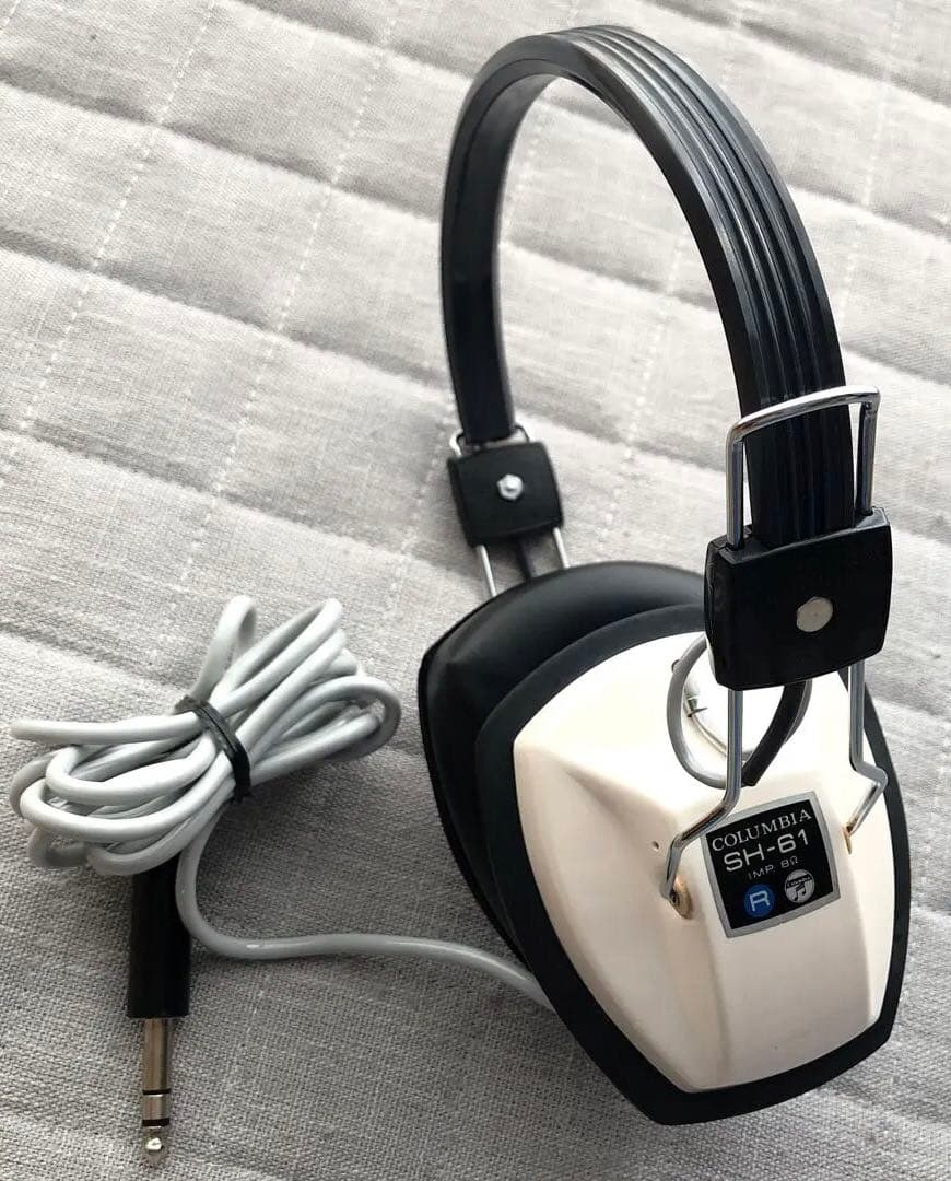 希少◇動作OK日本コロンビアステレオヘッドフォンSH-61 昭和レトロ