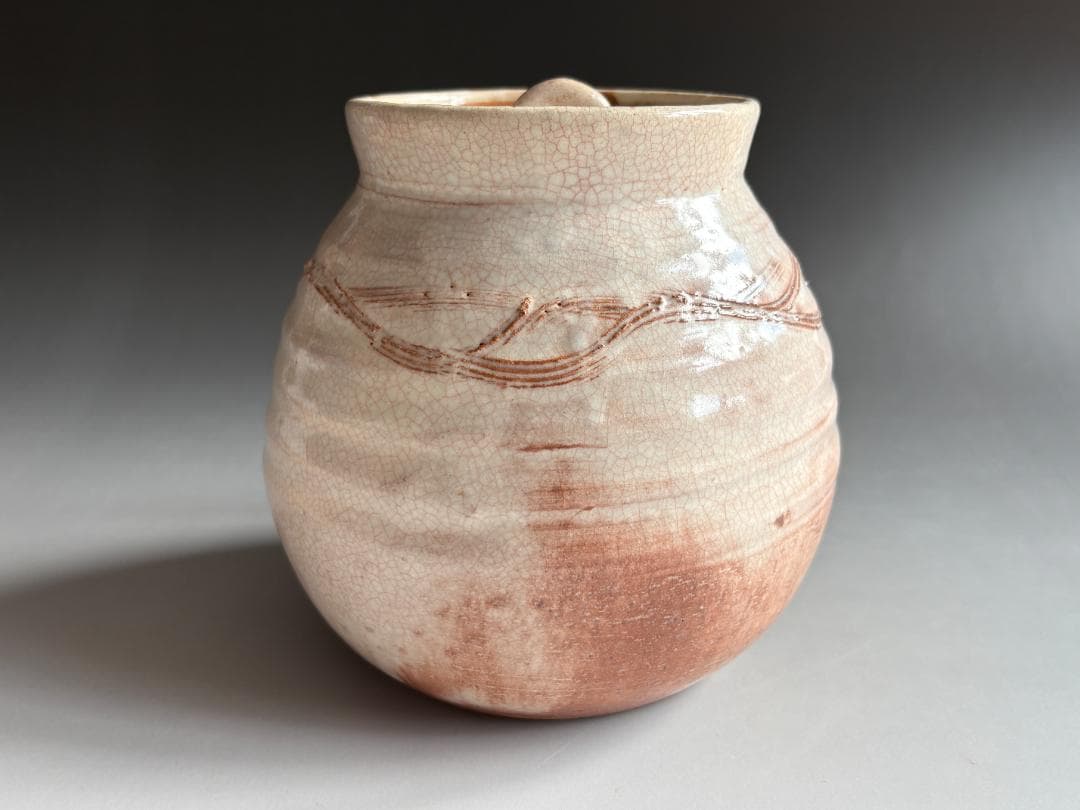 12代田原陶兵衛 萩焼 水指 即中斎書付 茶道具 表千家