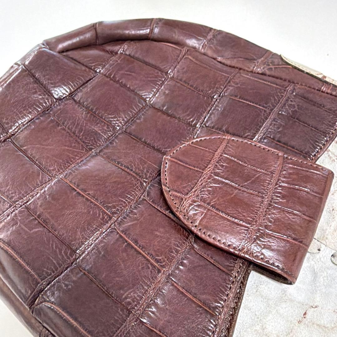 IBIZA　ブラウン　ワニ革　ショルダーバッグ　美品！