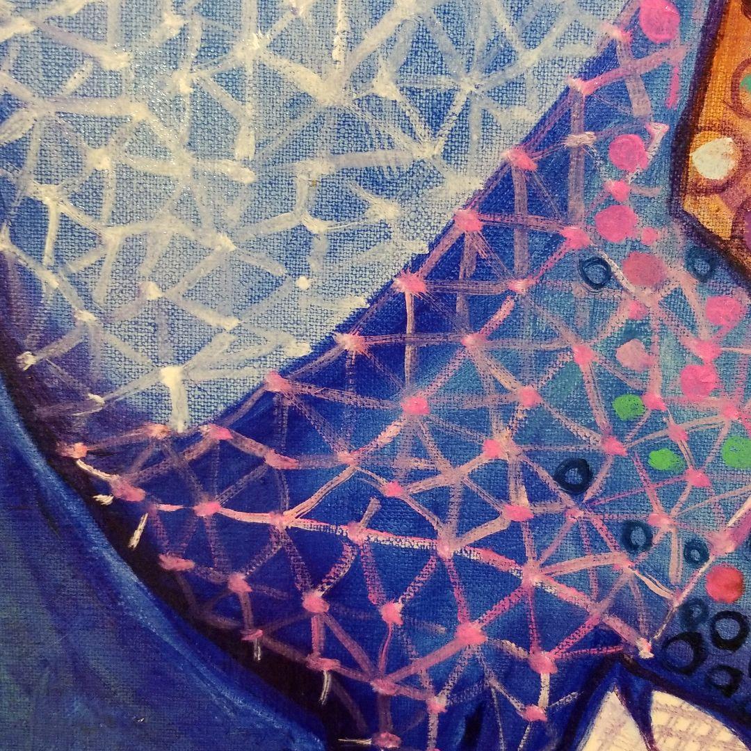 油絵 ゆうみ様専用 羽ばたく練習を見る鳥