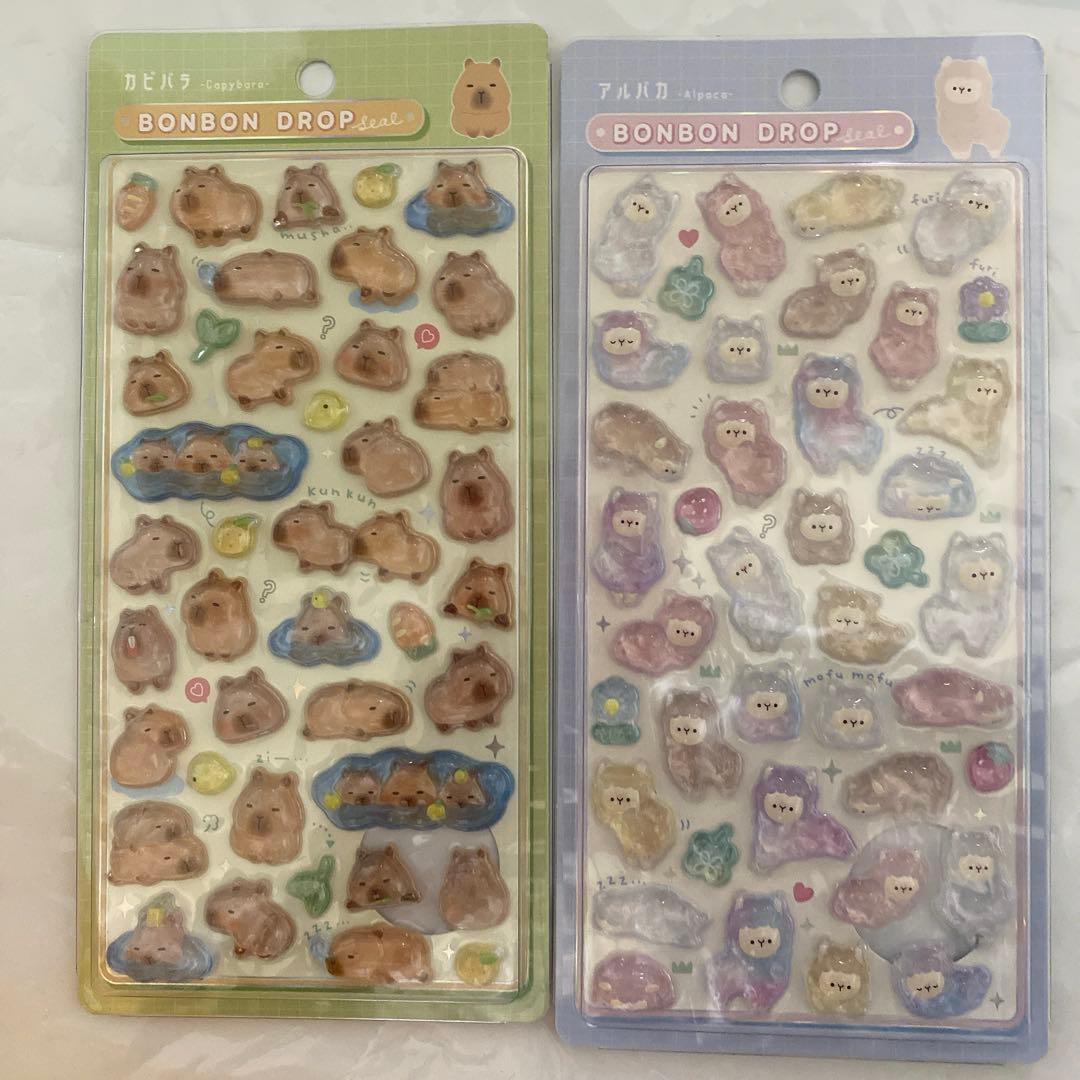 ボンボンドロップ　シール　オリジナル　クーリア 8枚セット　動物シリーズ