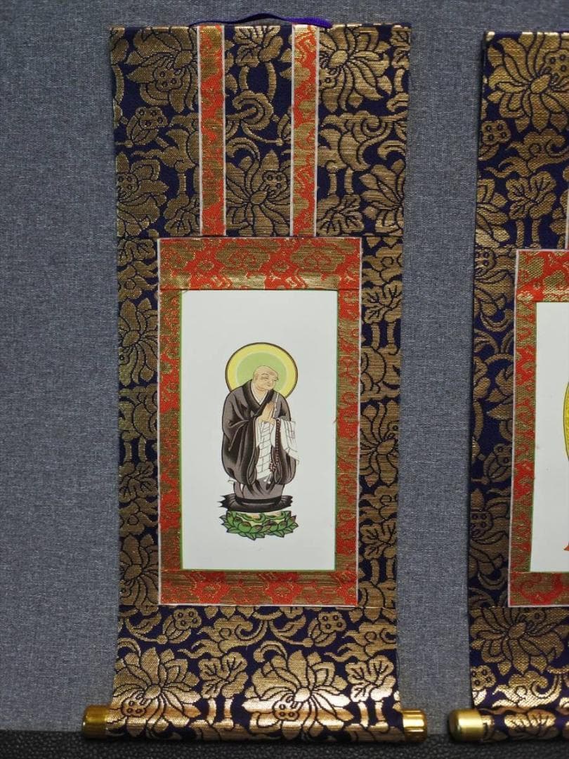 未使用長期保管品 掛軸セット 浄土宗 舟立弥陀 善導・法然 629 - メルカリ