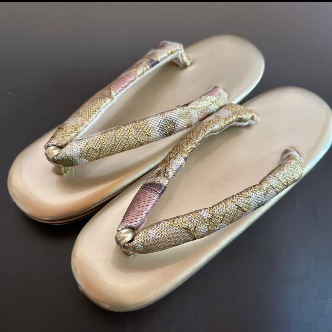 ★和装バッグ★草履セットゴールド 着物 成人式 結婚式 冠婚祭 振袖 卒業式