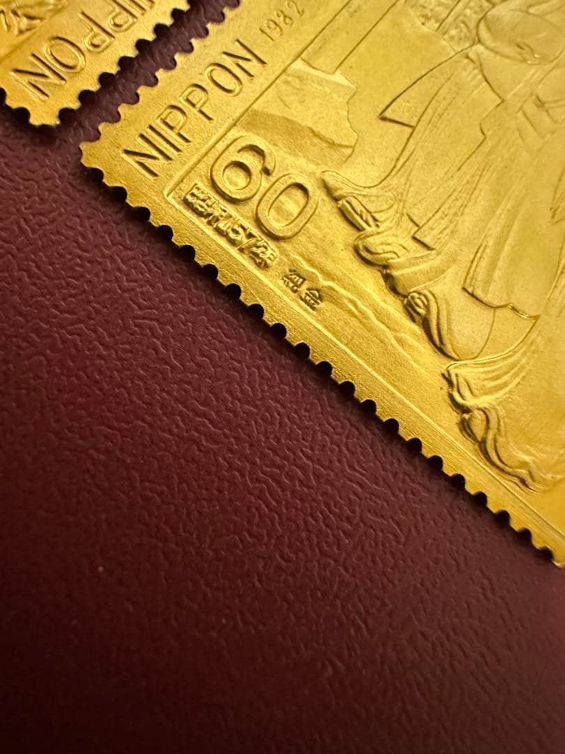 純度保証】 松本徽章工業 純金 金属工芸品 2枚セット8.79g 純金/純銅