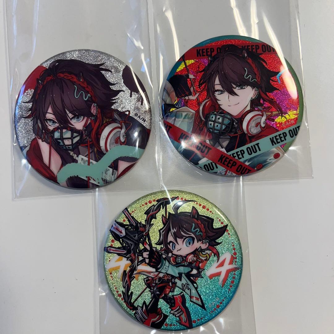 にじさんじ ふわぐさ 三枝明那 StunMode ランダム缶バッジ3個セット