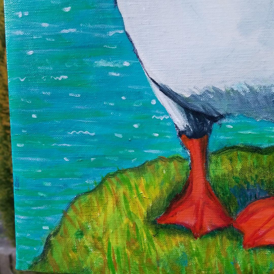 油絵 専用 お困り顔のいやし鳥パフィン