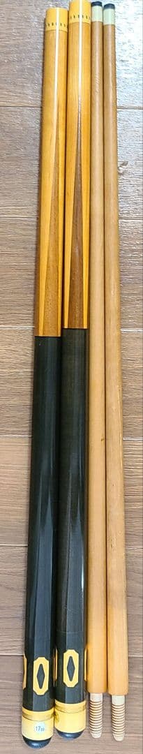 HANBAT ビリヤードキュー 木ネジ ジョイント 2本