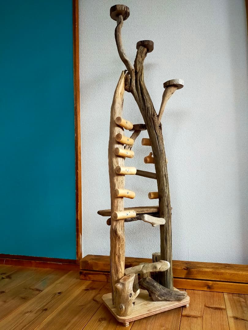 ひげ バードアスレチックジム 大型 天然木 自然木 止まり木 バード