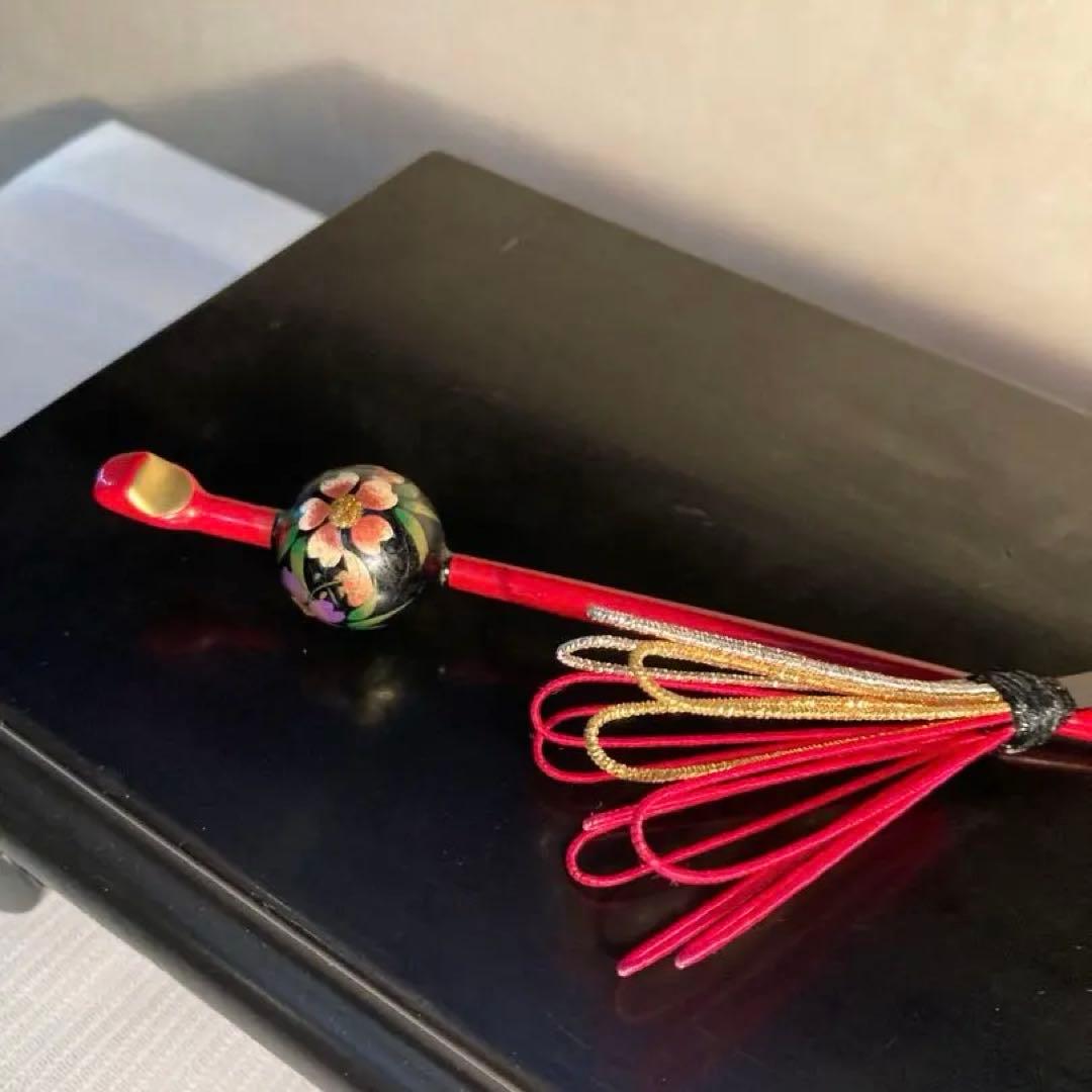 専用　紅葉と桜　ぱっちん　花簪　ビラ簪　玉簪　Uピン 後挿し　④鹿の子①ちんころ