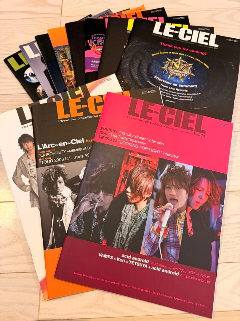 LE-CIEL L'Arc-en-Ciel ファンクラブマガジン セット - メルカリ