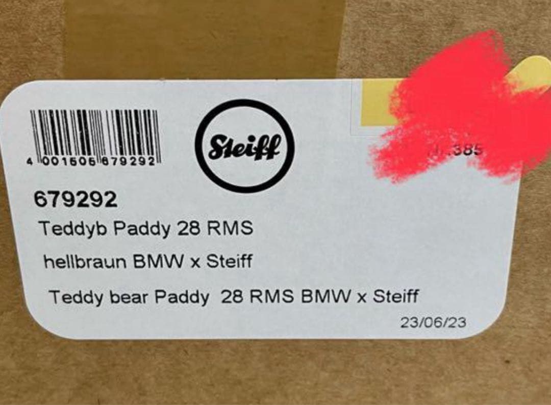 【新品】 BMW x Steiff レーシング テディベア（限定品）