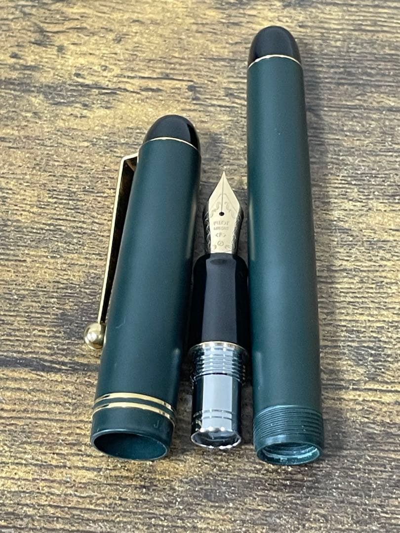 試筆のみ　最初期型 1987年製　バランサー付　マットグリーン　67 万年筆