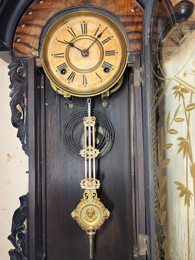 ナ*ナ様 精工舎　黒柿　柱時計　古時計　振り子　ゼンマイ　ボンボン　レトロ　ユン