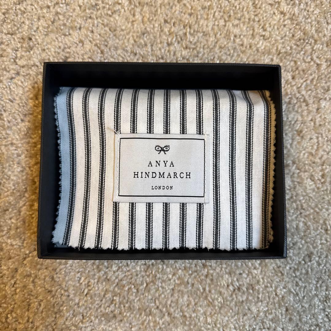 アニヤハインドマーチ 顔デザイン ケース ブルー