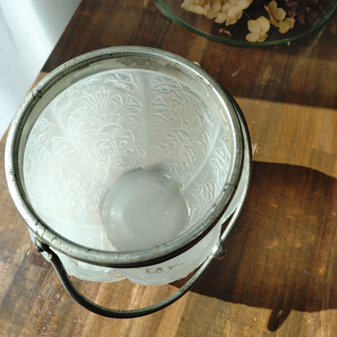 レトロ 練りガラス アイスペール 飴屋瓶 戦前 菓子瓶 アンティーク