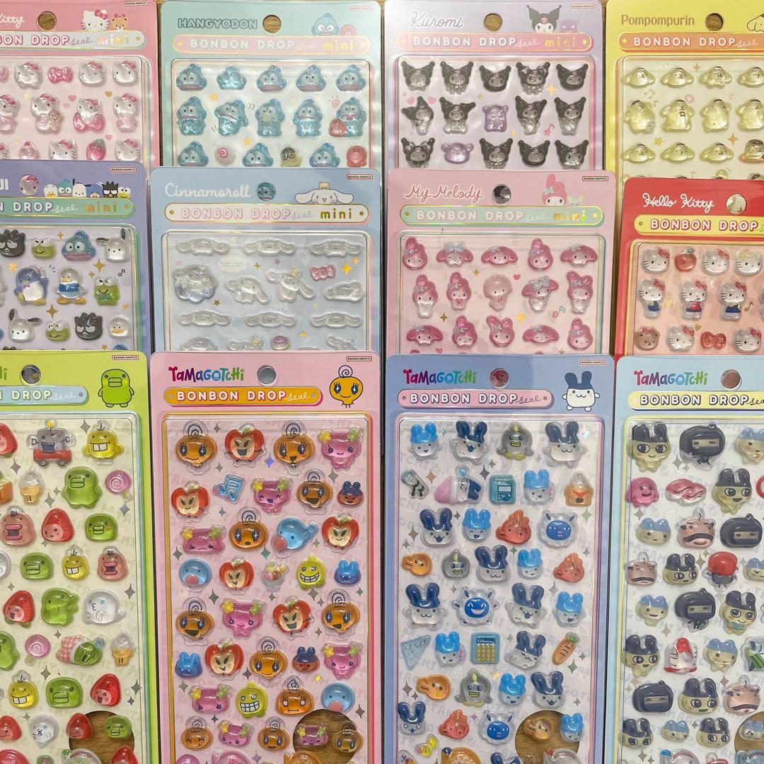 正規品】 ボンボンドロップシール サンリオ ＆ たまごっち